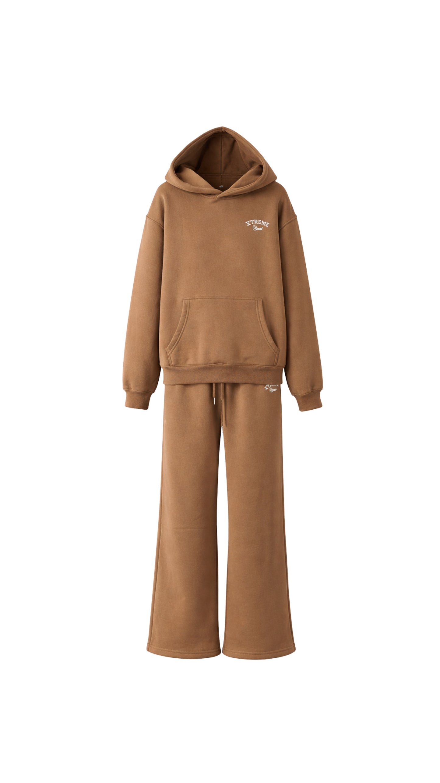 Brown Straight-Leg Pants